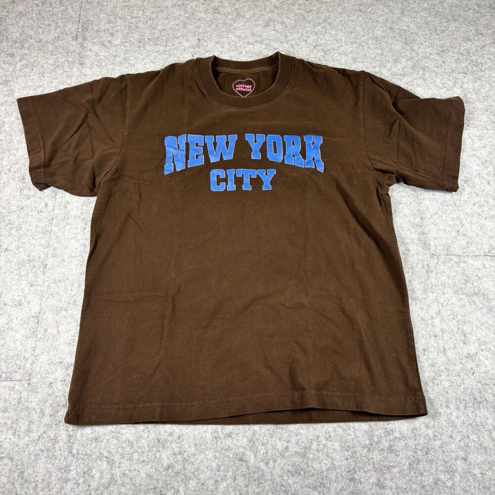 Cintage Official Shop Thailand - New York City Brown Blue Tee T-Shirt Women’s